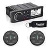 Fusion MS-RA70NSX Marine Entertainment System with Two Wireless Remotes for Dual Zones - Black view 1
