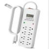 BN-LINK 8 Outlet Surge Protector with 7-Day Digital Timer (4 Outlets Timed, 4 Outlets Always On) - White view 1