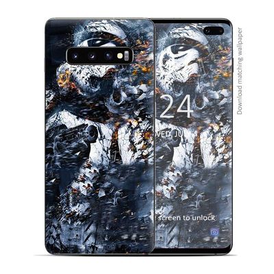 Skin Decal Vinyl Wrap for Samsung Galaxy S10 Plus - Decal Stickers Skins Cover - Crazy Storm Guy
