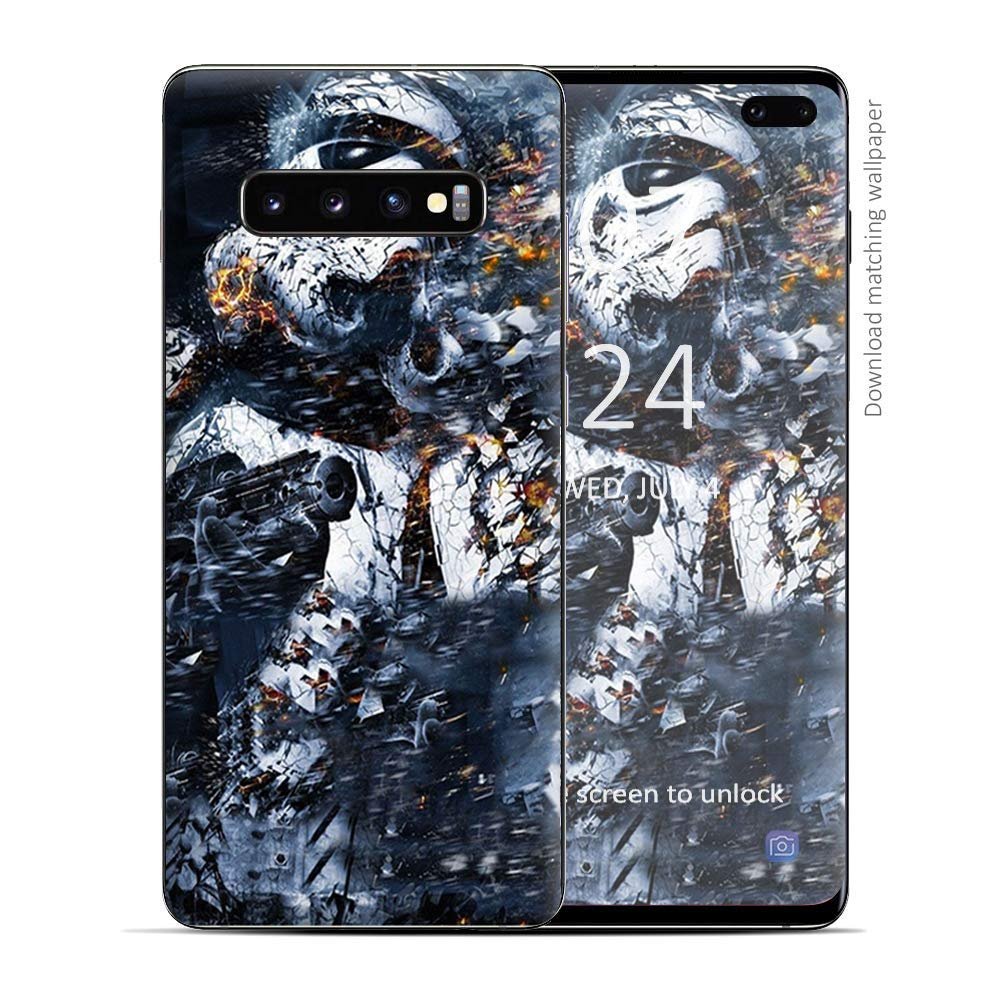 Skin Decal Vinyl Wrap for Samsung Galaxy S10 Plus - Decal Stickers Skins Cover - Crazy Storm Guy