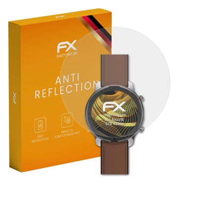 atFoliX Screen Protector compatible with Amazfit GTR 47mm Screen Protection Film, anti-reflective and shock-absorbing FX Protector Film (3X)