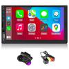 7" HD 2 din Car Radio Autoradio Multimedia MP5 Player Bluetooth 2din Car Stereo ISO Android Mirror Link with 4LED Camera Steering Wheel Remote Control view 1