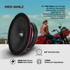 DS18 Pro-SM6.2 6.5" Slim Loudspeaker  6.5, Midrange, Red Steel Basket, 500W Max Power, 250W RMS, 2 Ohms - Premium Quality Audio Speakers  IP66 Water Resistance, Perfect for Motorcycle Applications view 2
