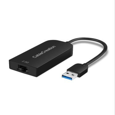 CableCreation 2.5G Ethernet to USB Adapter, Gigabit LAN Dongle Compatible with MacBook Windows 10,8.1, macOS X 10.6-10.15, Black