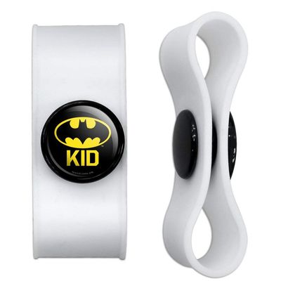 GRAPHICS & MORE Batman Bat Kid Shield Logo Headphone Earbud Cord Wrap - Charging Cable Manager - Wire Organizer Set of 2 - White