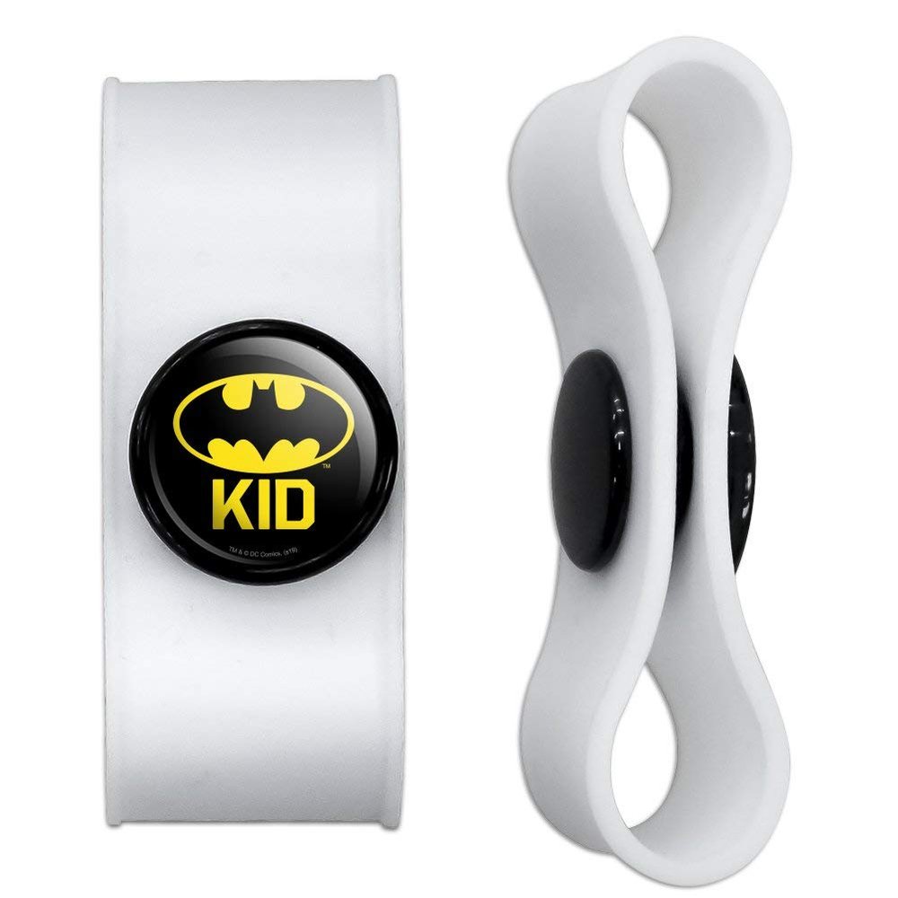 GRAPHICS & MORE Batman Bat Kid Shield Logo Headphone Earbud Cord Wrap - Charging Cable Manager - Wire Organizer Set of 2 - White