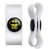 GRAPHICS & MORE Batman Bat Kid Shield Logo Headphone Earbud Cord Wrap - Charging Cable Manager - Wire Organizer Set of 2 - White view 1