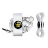 GRAPHICS & MORE Batman Bat Kid Shield Logo Headphone Earbud Cord Wrap - Charging Cable Manager - Wire Organizer Set of 2 - White view 2