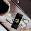 GRAPHICS & MORE Batman Bat Kid Shield Logo Headphone Earbud Cord Wrap - Charging Cable Manager - Wire Organizer Set of 2 - Black view 3