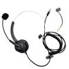 RJ11 Handsfree Call Center Corded Telephone Monaural Headset, Black view 1