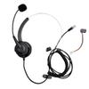 RJ11 Handsfree Call Center Corded Telephone Monaural Headset, Black view 4