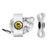 GRAPHICS & MORE Batman Batgirl Cute Chibi Character Headphone Earbud Cord Wrap - Charging Cable Manager - Wire Organizer Set of 2 - White view 2
