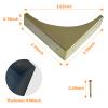 4Pcs Antique Zinc Alloy Box Corner Protector Decorative Furniture Corner Edge Safety Bumpers Cabinets Fireplace Furniture Bumpers (Bronze) view 2