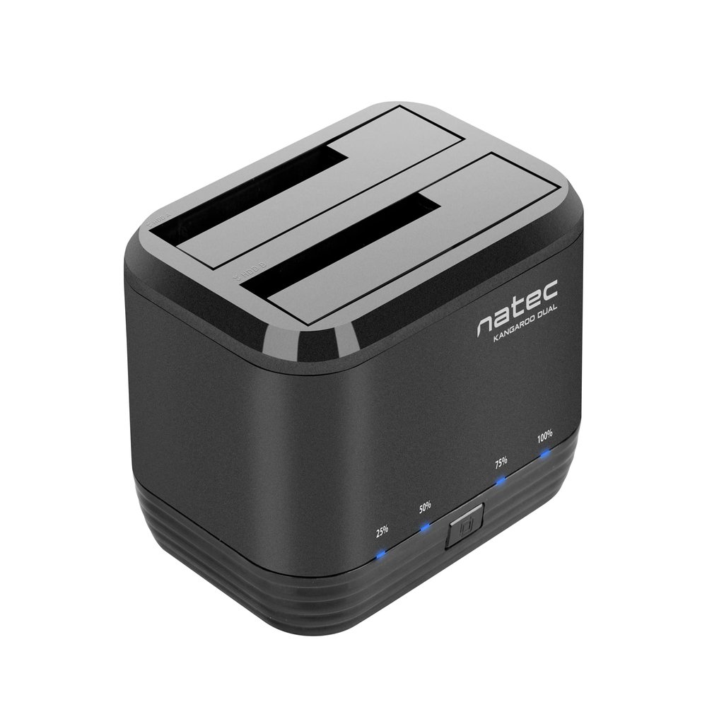 Natec Docking Station Kangaroo Dual 2.5''/3.5'' HDD USB 3.0 + AC Adapter