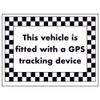 VSafety DP021AR-R This This Vehicle is Fitted with GPS Tracking Device Sign 200mm x 150mm-1mm Rigid Plastic view 1