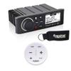 Fusion MS-RA70NSX Marine Entertainment System with Wireless Remote - White view 1