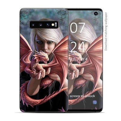 Anne Stokes Dragonkin - Skin Decal Vinyl Wrap for Samsung Galaxy S10 - Decal Stickers Skins Cover