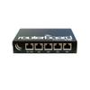 Mikrotik RouterBoard CA150 Black Aluminium Indoor Case, Works with RB450 and RB450G, 5 ethernet Port punchouts and 1 Serial Console Port view 1
