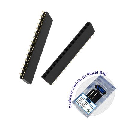 10 pcs. 15 Pin 2.54mm Pitch 15 Pin Female Single Row Straight Header Strip PH:8.5mm