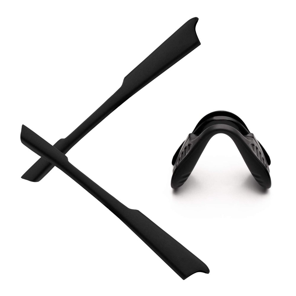 Alphax Black Replacement Nosepieces & Earsocks Rubber Kits for Oakley M2 Frame OO9212 / M2 Frame XL OO9343