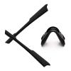 Alphax Black Replacement Nosepieces & Earsocks Rubber Kits for Oakley M2 Frame OO9212 / M2 Frame XL OO9343 view 1