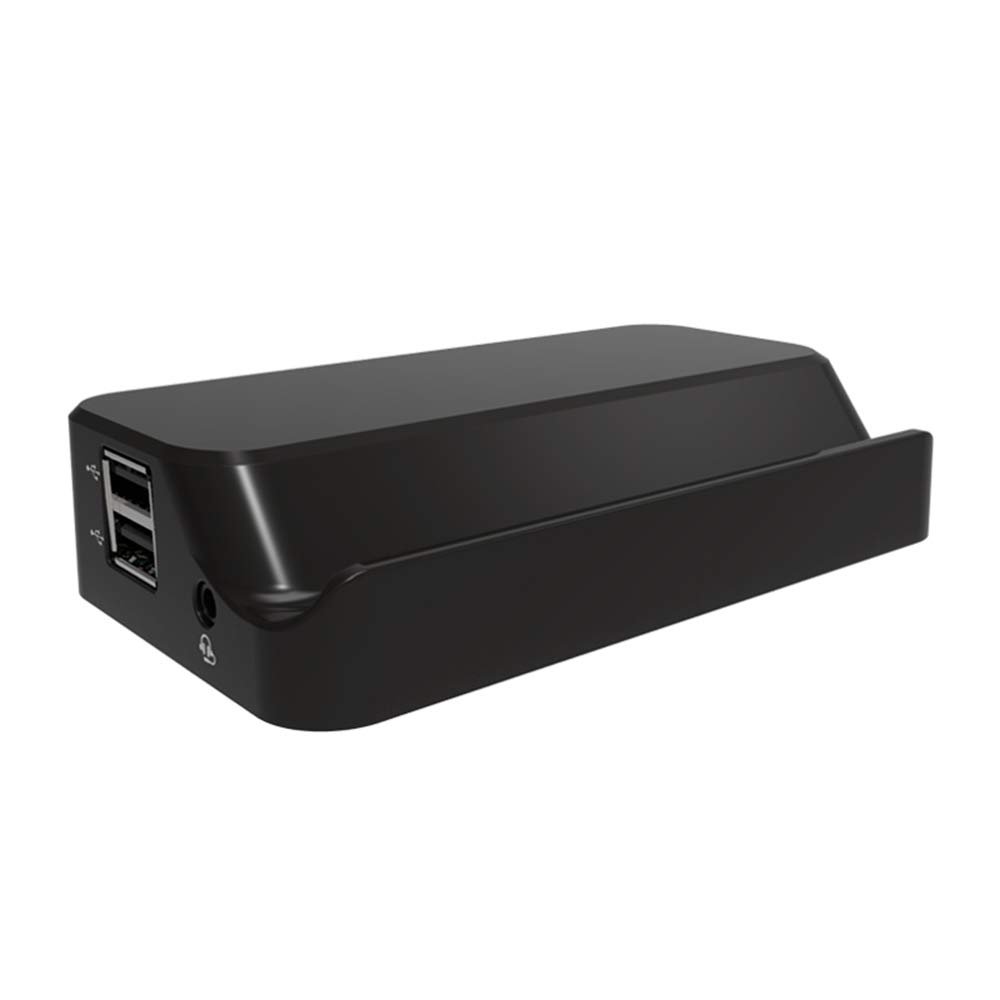 1Pcs Obsidian Black USB C Hub Adapter,2 USB 3.0 Type-A 2 USB 2.0 Type-A,1 HDMI Resolution Up to QHD Display,1 VGA Resolution Up to to FHD display,1 Gigabit Ethernet,1 Stereo/Mic Combo Port