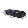 1Pcs Obsidian Black USB C Hub Adapter,2 USB 3.0 Type-A 2 USB 2.0 Type-A,1 HDMI Resolution Up to QHD Display,1 VGA Resolution Up to to FHD display,1 Gigabit Ethernet,1 Stereo/Mic Combo Port view 3