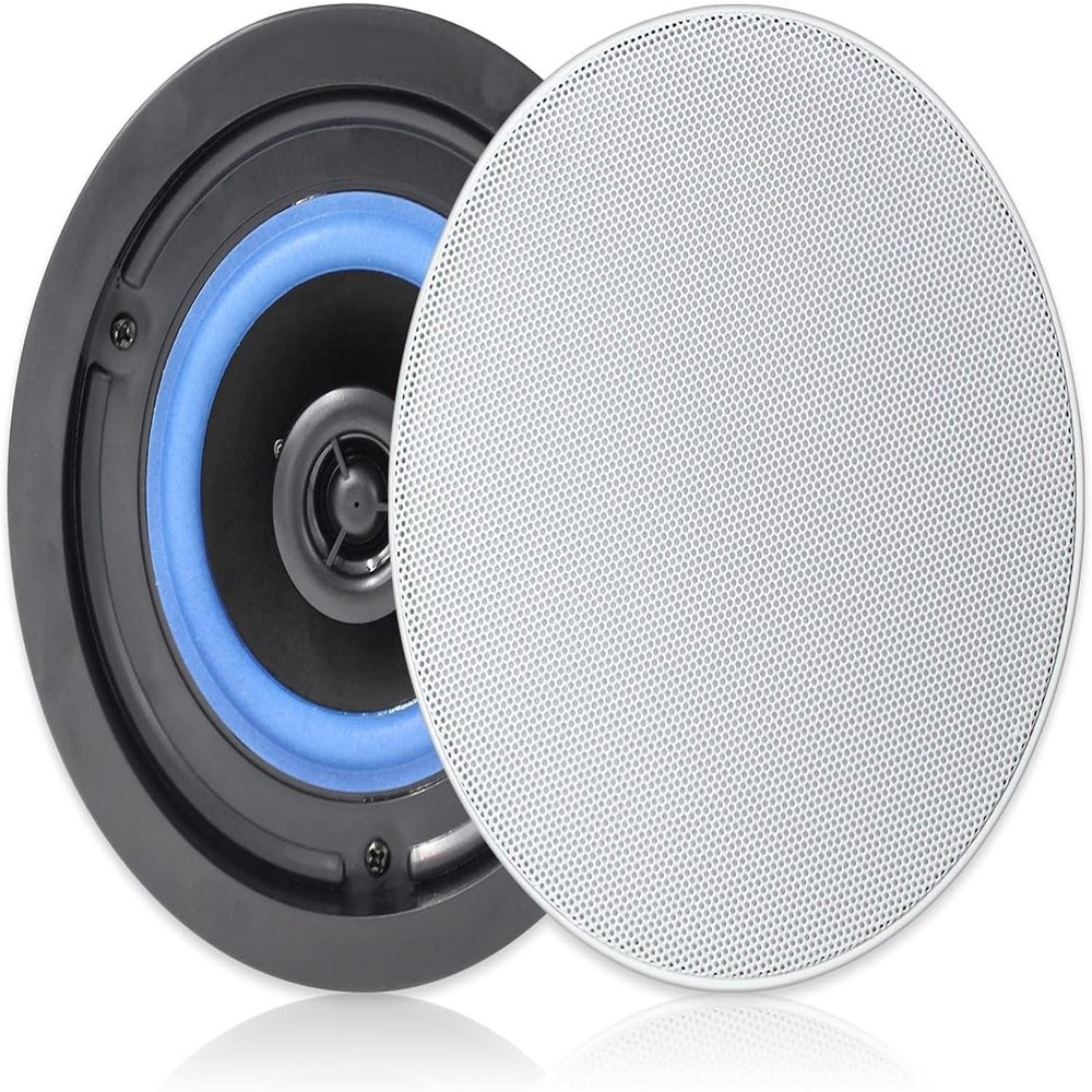 Herdio 4 HCS418 160 Watts 2 Way Flush Mount in Ceiling in Wall Passive Speakers Great for Kitchen,Living Room,Office(A Pair)