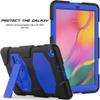 A 10.1 T510 T515 2019 Case, Three Layer Heavy Duty Soft Silicone with Built-in Kikdstand Full-Body Protection Case for A 10.1 - Blue view 2