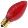 Decorative/Novelty 5C7/TR 130V, 5 Watt, E12 Candelabra Base, Transparent Red Light Bulb (25 Pack) view 1