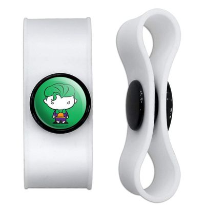 GRAPHICS & MORE Batman Joker Cute Chibi Character Headphone Earbud Cord Wrap - Charging Cable Manager - Wire Organizer Set of 2 - White