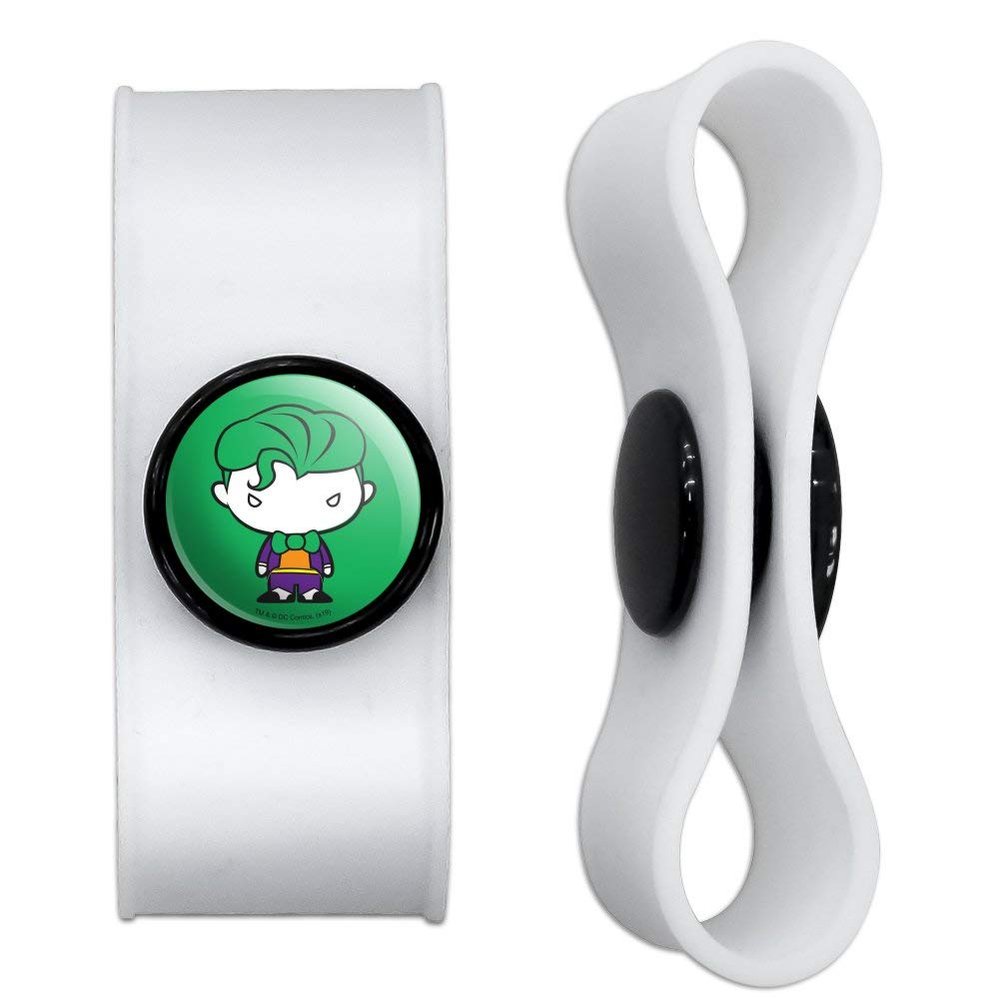 GRAPHICS & MORE Batman Joker Cute Chibi Character Headphone Earbud Cord Wrap - Charging Cable Manager - Wire Organizer Set of 2 - White