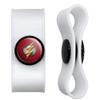 GRAPHICS & MORE Justice League Movie Flash Logo Headphone Earbud Cord Wrap - Charging Cable Manager - Wire Organizer Set of 2 - White view 1