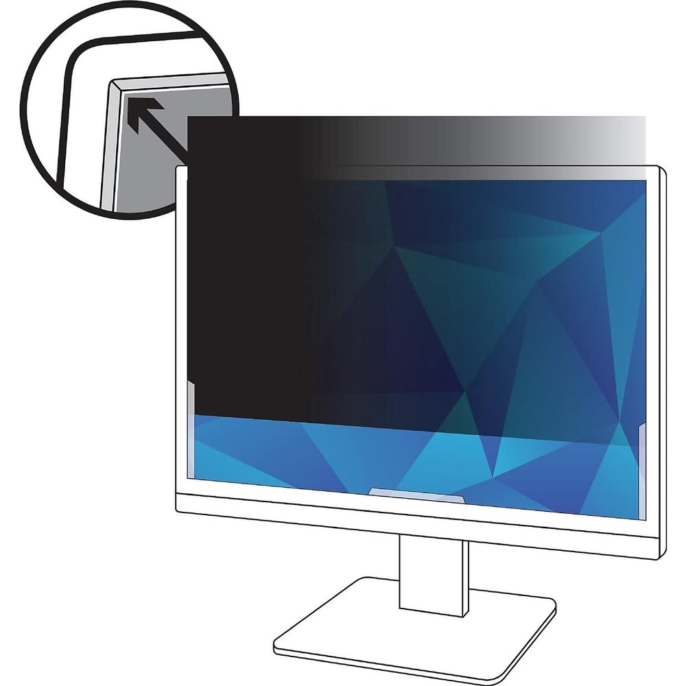 3M Frameless Blackout Privacy Filter for 22" Widescreen Flat Panel Monitor, 16:10 Aspect Ratio