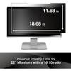 3M Frameless Blackout Privacy Filter for 22" Widescreen Flat Panel Monitor, 16:10 Aspect Ratio view 2