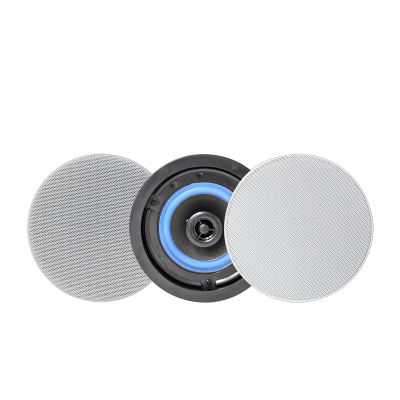 Herdio 4 Inches Flush Mount 2 Way Full Range in Wall Bluetooth Ceiling Speakers,Great for Humid Indoor Outdoor Placement Bath, Kitchen,Bedroom,Covered Porches A Pair