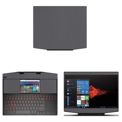 Decalrus - Protective Decal for HP Omen X 2S (15.6" Screen) Laptop Grey Carbon Fiber Skin case Cover wrap CFhpOmen2sGrey