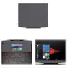 Decalrus - Protective Decal for HP Omen X 2S (15.6" Screen) Laptop Grey Carbon Fiber Skin case Cover wrap CFhpOmen2sGrey view 1