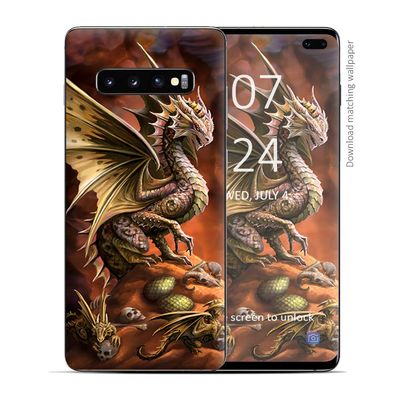 Anne Stokes Desert Dragon - Skin Decal Vinyl Wrap for Samsung Galaxy S10 Plus - Decal Stickers Skins Cover
