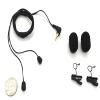 NEW! Miniature Binaural High Sensitivity Microphones with black cables and right-angle plug (removable clips and windscreens included) - Made in USA view 1