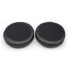 Replacement Black Leather Ear Pads Foam Cushions Covers Pillow Cups Compatible with JVC HA-MR55X HA MR55X Headset Headphone view 2