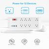 BESTEK 4,000 Joules Surge Protector with USB, Power Strips with 8 AC Outlet, 3 USB-A 2.4A 1USB-C 3A, MAX Output 1625W 13A, Long 5 Feet Heavy Duty Extension Cords view 3