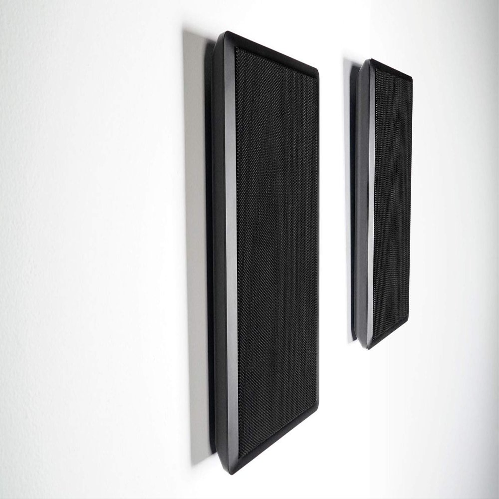 Rockville Pair RockSlim 70B 70V 5.25" Commercial Wall Speakers, Slim Design, Easy Install, Clear Audio, for Restaurants and Retail