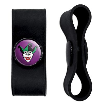 GRAPHICS & MORE Batman Joker Symbol Headphone Earbud Cord Wrap - Charging Cable Manager - Wire Organizer Set of 2 - White