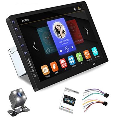 Eaglerich Car Radio Multimedia Video Player 2DIN Universal 9'' Touch Screen BT MP5 Player Supports Android Phone Mirror Link with Rear View Camera
