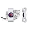 GRAPHICS & MORE Superman Bizarro Shield Logo Headphone Earbud Cord Wrap - Charging Cable Manager - Wire Organizer Set of 2 - White view 2