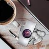 GRAPHICS & MORE Superman Bizarro Shield Logo Headphone Earbud Cord Wrap - Charging Cable Manager - Wire Organizer Set of 2 - White view 3