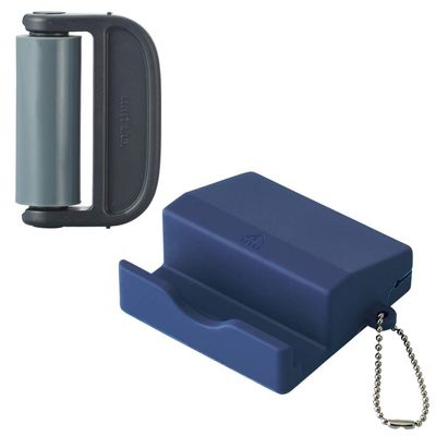 Lihit Lab A7790-11 Screen Cleaner with Stand, Navy
