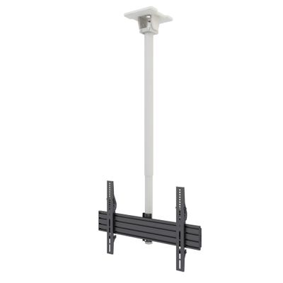Kanto CM600W Telescoping Ceiling TV Mount for 37 to 70-inch TVs | Hanging TV Bracket with 23" of Height Adjustment | Tilt & Swivel Design | 360 Rotation | Hidden Cable Management | White