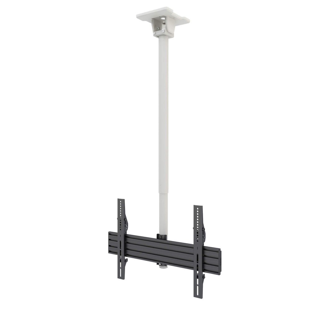 Kanto CM600W Telescoping Ceiling TV Mount for 37 to 70-inch TVs | Hanging TV Bracket with 23" of Height Adjustment | Tilt & Swivel Design | 360 Rotation | Hidden Cable Management | White